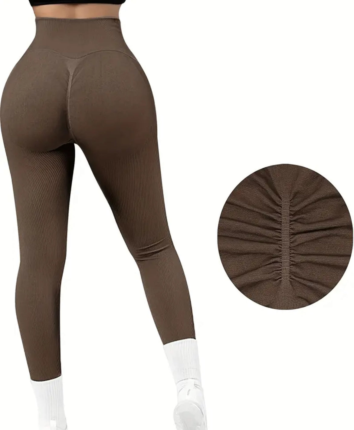 Coffee brown thick leggings